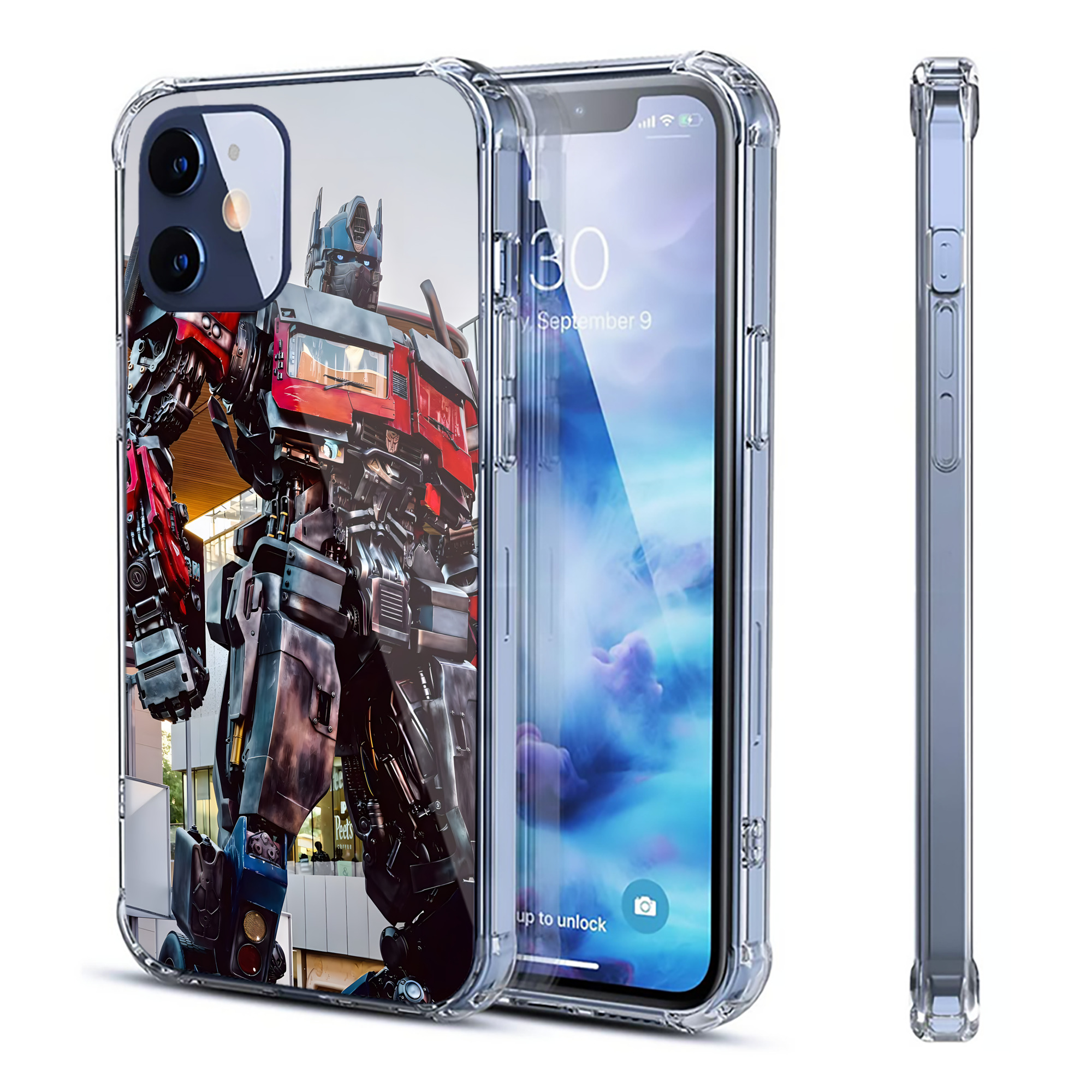 （画像用） Transformers トランスフォーマー 【iPhone 12シリーズ対応】透明スマホケース（クリアソフトケース）